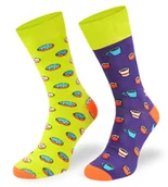 Skarpetki męskie - Kolorowe asymetryczne skarpetki, Kawka, 43/46 - miniaturka - grafika 1