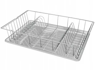 Metaltex Colonia 320645068 kosz na naczynia z ociekaczem, wygląd stali szlachetnej, 1 - opakowanie 320645068 - Suszarki do naczyń - miniaturka - grafika 1