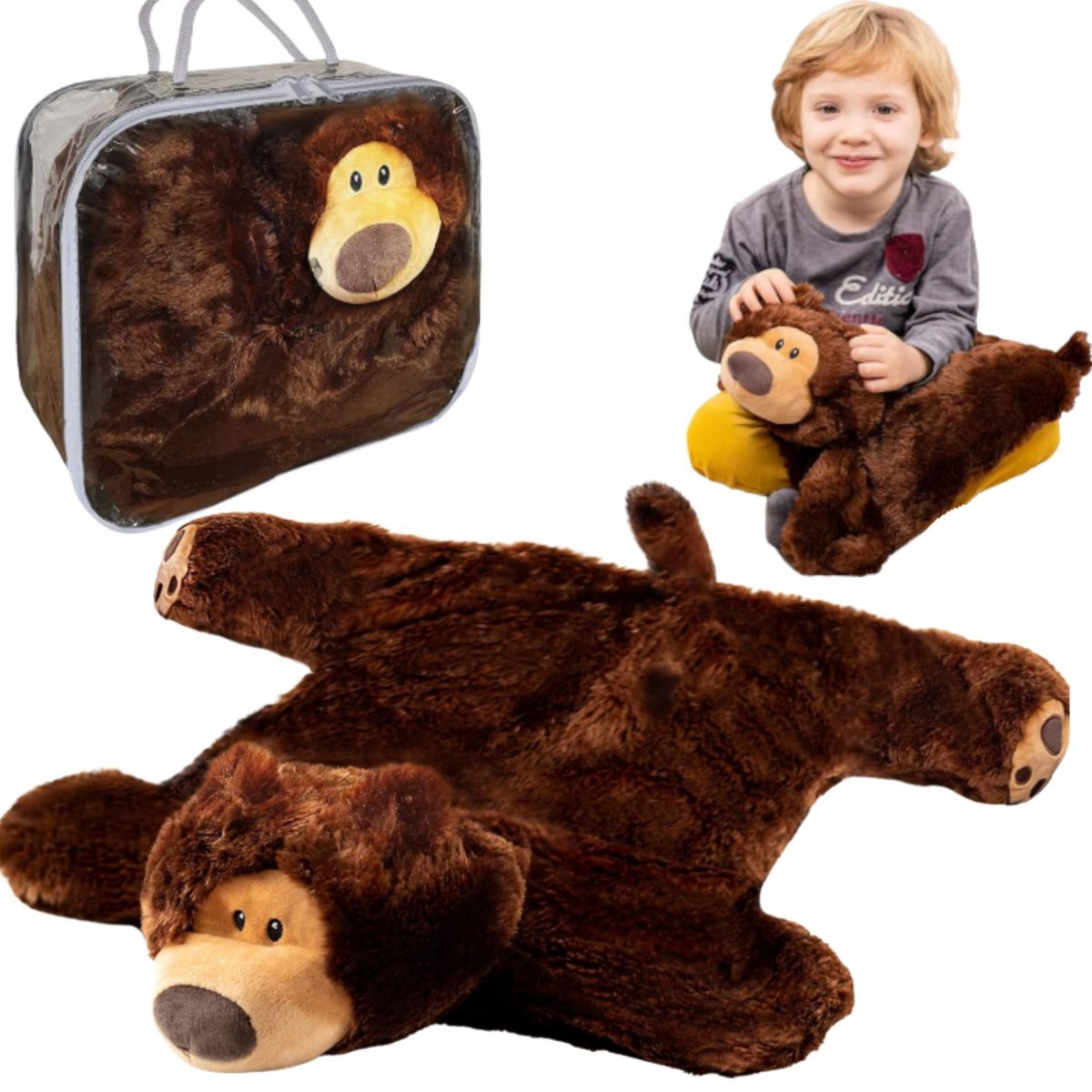 PLUSZAK OBCIĄŻENIOWY MIŚ RELAKSUJĄCY DLA DZIECI ADHD AUTYZM LĘKI WAGA 2kg