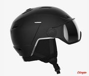 Kaski narciarskie - Kask narciarski Salomon PIONEER LT VISOR FLS BLACK 2022/2023 - miniaturka - grafika 1