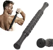 Akcesoria medycyny naturalnej - Roller do masażu z wygodnymi uchwytami - wałek obrotowy do rozluźnienia mięśni - poprawa mobilności ciała, zwiększenie elastyczności powięzi (14290) - miniaturka - grafika 1