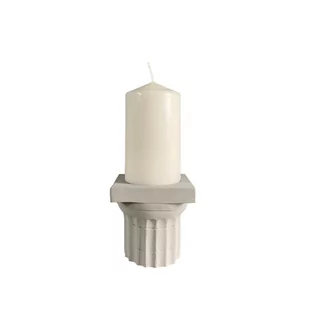Świecznik Solon Grey CC DESIGN - Figurki dekoracyjne - miniaturka - grafika 1