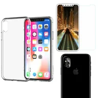 Etui i futerały do telefonów - Etui na telefon komórkowy Apple iPhone XS Etui na aparat Obiektyw 9H Szkło pancerne przezroczyste - miniaturka - grafika 1