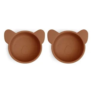 Nuuroo silikonowe miseczki na przekąski 2 szt KOALA Caramel Cafe - Miseczki i talerzyki dla dzieci - miniaturka - grafika 1