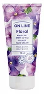 Kremy i maski do rąk - ON LINE Floral Kwiatowy Krem do rąk - Fiołek & Lotos 75ml - miniaturka - grafika 1