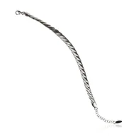 Bransoletki - ankabizuteria.pl Bransoletka srebrna rodowana - śliczna biżuteria wło - miniaturka - grafika 1