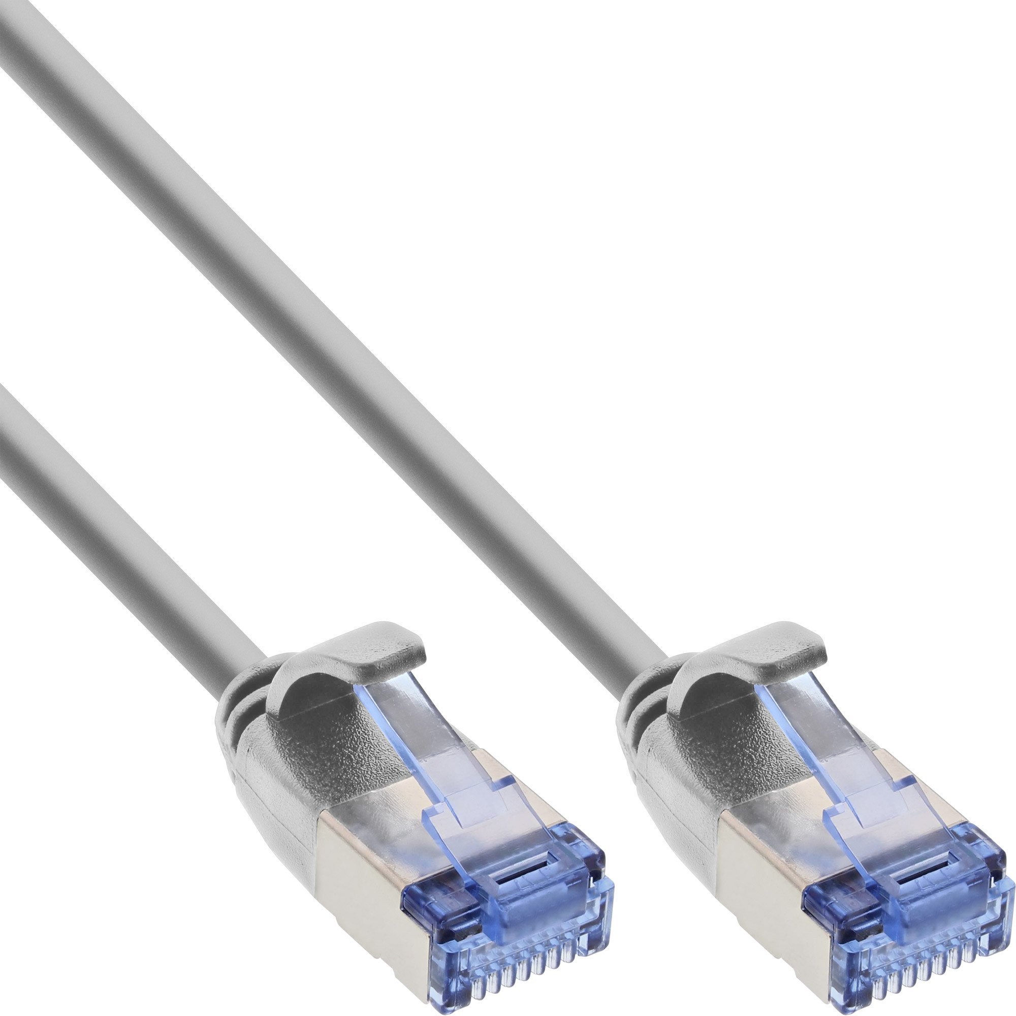 InLine ® Kabel krosowy slim, U/FTP PiMf, Cat.6A, szary, 5 m