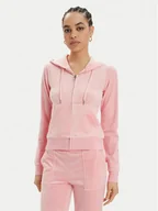 Bluzy damskie - Juicy Couture Bluza Robertson JCAP176 Różowy Slim Fit - miniaturka - grafika 1