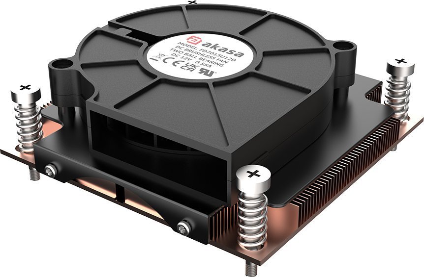 Chłodzenie CPU Akasa Akasa 1U Intel LGA 1700 CPU-Kühler - Kupfer AK-CC7406BP01