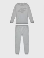 Odzież sportowa dziecięca - 4F Komplet bielizny termoaktywnej HJZ22-JBIDB001 Szary - miniaturka - grafika 1