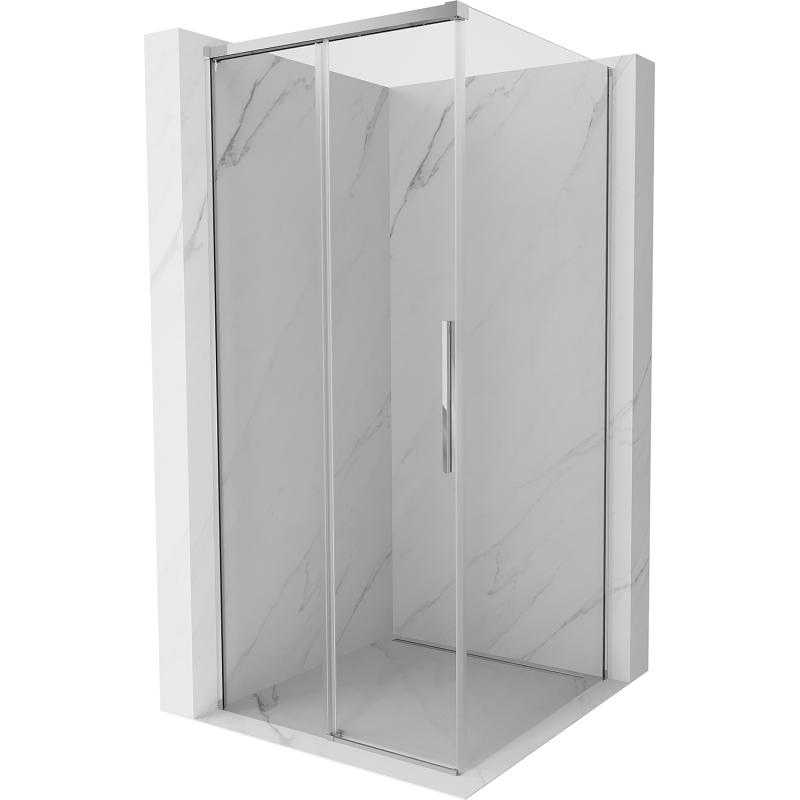 Mexen Rox kabina prysznicowa rozsuwana 95 x 95 cm, transparent, chrom - 8C2-095-095-01-00