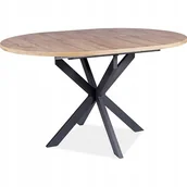 Stoły - Stół Rozkładany Gaston fi100(135) Czarny Dąb Artisan Rozkładany Salon - miniaturka - grafika 1