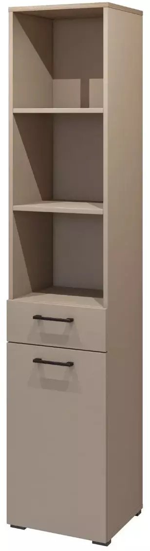 Helvetia Szafka łazienkowa ROSA 1D1S 40cm congo/dąb z koszem na pranie HELVETIA