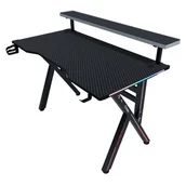 Biurka gamingowe - Biurko COBRA CRF4010RGB Czarny - miniaturka - grafika 1