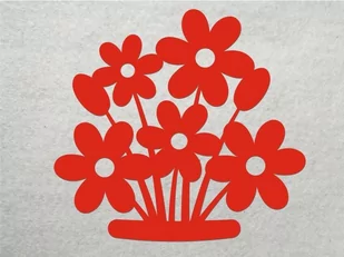 Kwiatki z kartonu - Dekoratorstwo - miniaturka - grafika 1