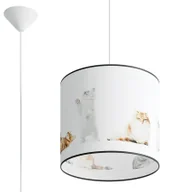 Lampy sufitowe - Dekoracyjna lampa sufitowa wisząca w koty dla dzieci - 3X A590 Zinos - miniaturka - grafika 1