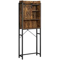 Szafki łazienkowe - Szafka łazienkowa, stojak na oragniser, do pralki, z małą szafką, stalową ramą, łatwym montażem, - miniaturka - grafika 1