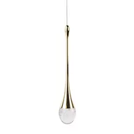 Lampy sufitowe - Nowoczesna lampa zwis DALMA AZ6006 Azzardo LED 4W 3000K przezroczysty złoty - miniaturka - grafika 1