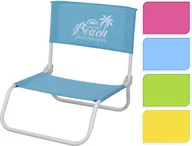 Fotele i krzesła ogrodowe - Fotel plażowy niski, zielony, 50x44x44 cm - miniaturka - grafika 1