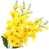 Sztuczne kwiaty - Bukiet Mieczyki Żółte KR1068J - miniaturka - grafika 1
