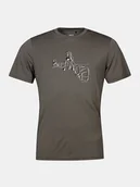 Koszulki sportowe męskie - Halti Koszulka trekkingowa "Kalteva" w kolorze khaki - miniaturka - grafika 1