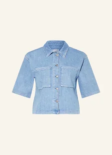 Selected Femme Bluzka Jeansowa blau - Bluzki damskie - miniaturka - grafika 1