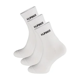 Skarpety trekkingowe dla dorosłych Alpinus Alpamayo 3-pack białe - Odzież trekkingowa damska - miniaturka - grafika 1