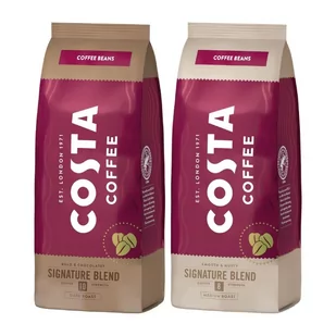 ZESTAW - Kawa ziarnista Costa Coffee Signature Blend 500g + Kawa ziarnista Costa Coffee Signature Blend Dark Roast 500g - Kawa - miniaturka - grafika 1