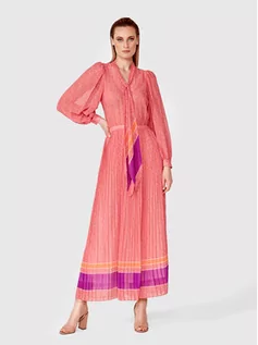 Sukienki - Simple Sukienka codzienna SUD040 Różowy Regular Fit - grafika 1