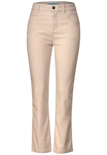 Street One Damskie spodnie materiałowe Bootcut, Lekki gładki piasek, 42W / 28L - Spodnie damskie - miniaturka - grafika 1