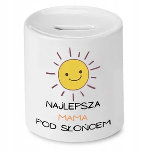 SKARBONKA DLA MAMY MATKI NAJLEPSZA POD SŁOŃCEM z Nadrukiem ze Zdjęciem - Skarbonki - miniaturka - grafika 1