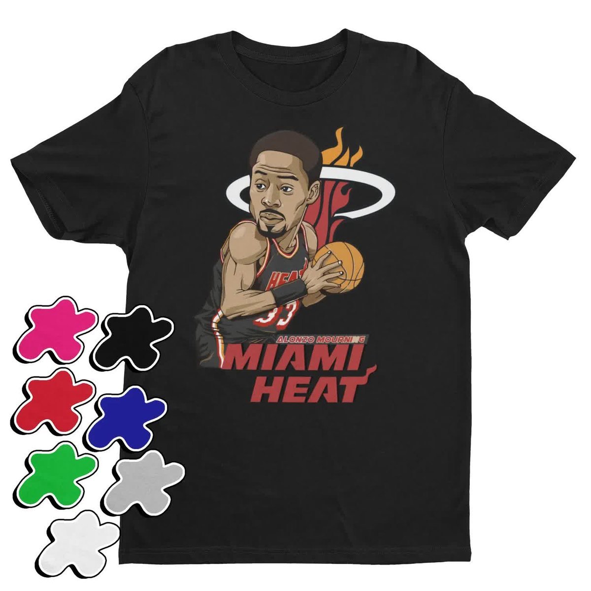 Koszulka T-Shirt Dziecięca Z Nadrukiem Miami Heat Mourning Nba -M 134-146