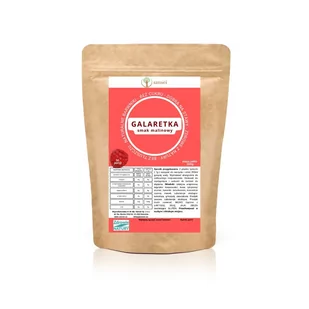 Malinowa galaretka bez cukru 350g – FIT - KETO - Galaretki - miniaturka - grafika 1