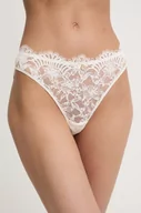 Majtki damskie - Emporio Armani Underwear brazyliany kolor beżowy z koronki 162948 4R215 - miniaturka - grafika 1