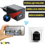 Minikamery i aparaty szpiegowskie - Ładowarka Kamera Wi-Fi IPC3W USB (Podgląd Zdalny) - miniaturka - grafika 1