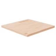 Blaty meblowe i parapety okienne - Kwadratowy blat do stolika, 50x50x2,5 cm, surowe drewno dębowe - miniaturka - grafika 1