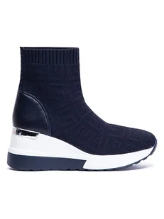 Foreverfolie Sneakersy w kolorze granatowo-białym - Trampki damskie - miniaturka - grafika 1