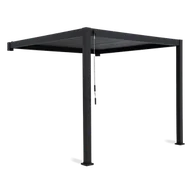 Kratki i pergole - Pergola ścienna ogrodowa na taras Premium Wall 3x4 Anthracite - Gutroof - miniaturka - grafika 1