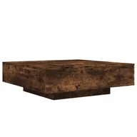 Ławy i stoliki kawowe - vidaXL Stolik kawowy dąb wędzony 100x100x31 cm materiał drewnopochodny - miniaturka - grafika 1