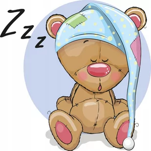 Naklejki ścienne dla dzieci mat Miś, Misie 51, 100x100 cm - Naklejki na ścianę - miniaturka - grafika 1