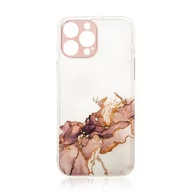 Etui i futerały do telefonów - Marble Case etui do Xiaomi Redmi Note 11 żelowy pokrowiec marmur brązowy - miniaturka - grafika 1