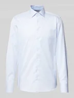 Koszule męskie - Koszula biznesowa o kroju slim fit z kołnierzykiem typu cutaway - miniaturka - grafika 1