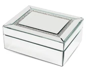 Biżuteria - akcesoria - Szkatułka na biżuterię srebrna szklana 8x19 121169 - miniaturka - grafika 1