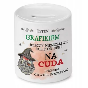 Skarbonka Dla Grafika na Urodziny Imieniny Prezent z Nadrukiem ze Zdjęciem - Skarbonki - miniaturka - grafika 1