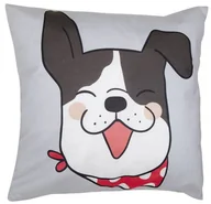 Poszewki na poduszki - Poszewka dekoracyjna dziecięca Cute pet 40x40 pies szary - miniaturka - grafika 1