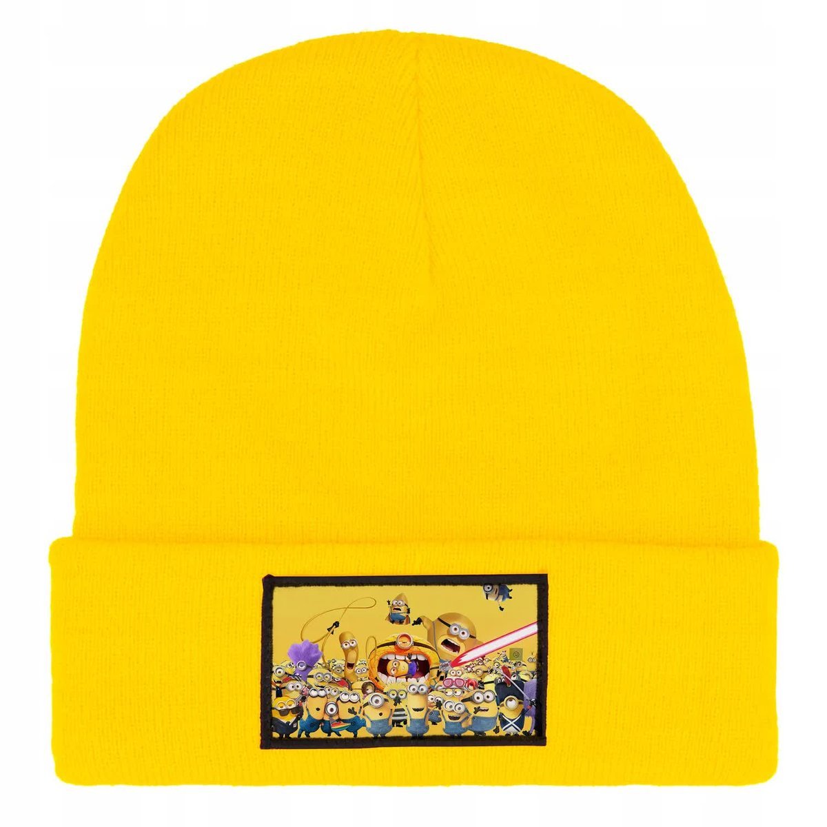 CZAPKA ZIMOWA CIEPŁA ŻÓŁTA DZIECIĘCA Z MOTYWEM BAJKA SŁODKIE MIX WZORÓW