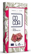 Suplementy naturalne - COCOA (czekolady i bakalie w surowej czekoladzie) TABLICZKA BIAŁA Z MALINAMI BIO 45 g - COCOA 5902565214180 - miniaturka - grafika 1