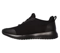 Sneakersy damskie - Skechers Damskie sneakersy Squad Sr, Czarna płaska dzianina, 36.5 EU - miniaturka - grafika 1