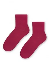 Gładkie bawełniane skarpetki damskie Art. 037 - Skarpetki damskie - miniaturka - grafika 1