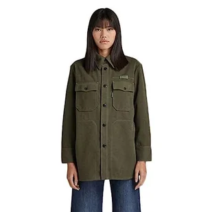 G-STAR RAW Damska koszulka BF Overshirt, zielona (lt Hunter D200-8165), XL - Koszulki i topy damskie - miniaturka - grafika 1